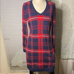 Tommy Hilfiger Red and Blue Plaid Dress